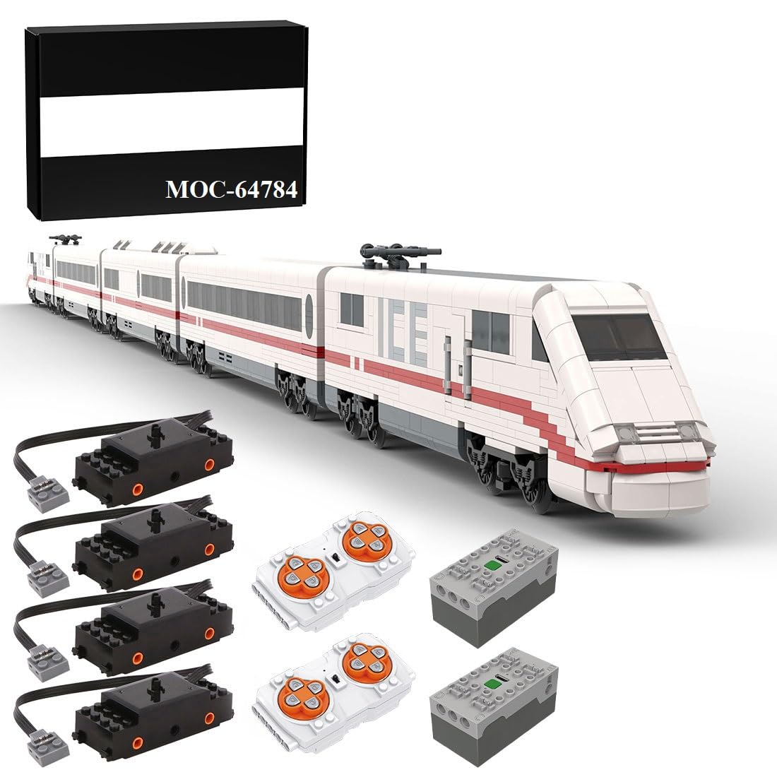 Amazon.co.jp: RIDID スチームトレイン組み立てキット 6ワイド DB ICE